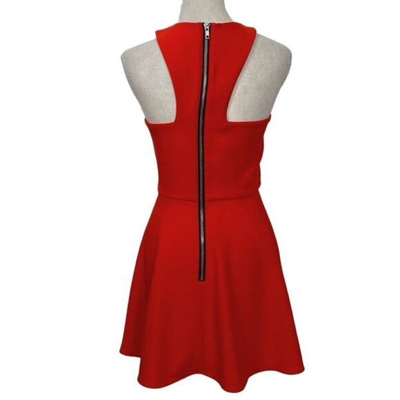 NBD X THE NAVEN TWINS RED HALTER MINI DRESS - S - Picture 3 of 9